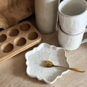 Assiette de service - flocon