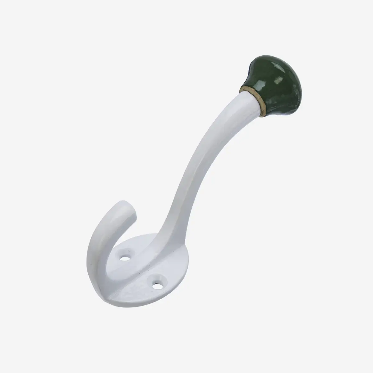 Crochet double - blanc & vert