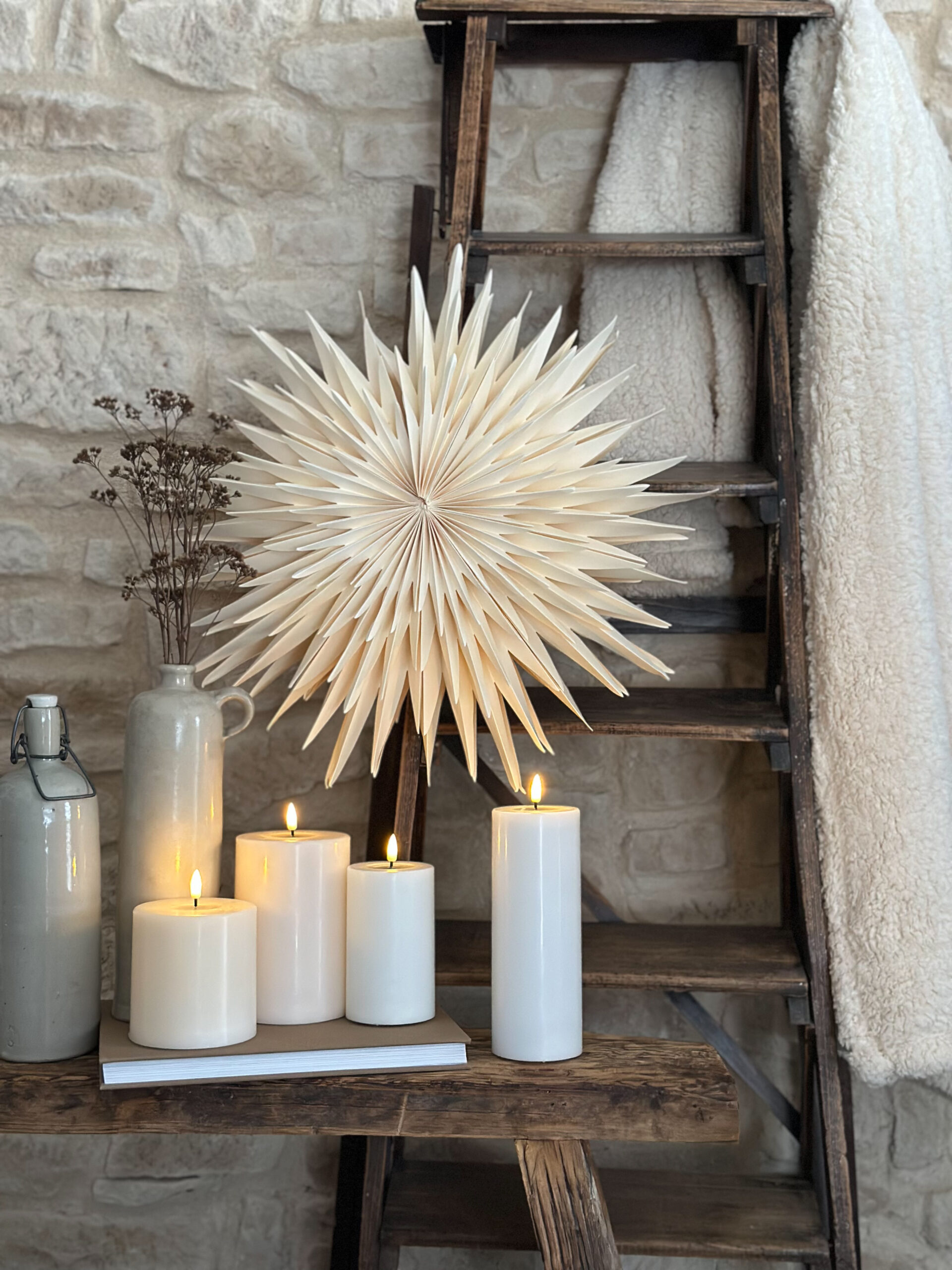 Étoile lumineuse - ivoire