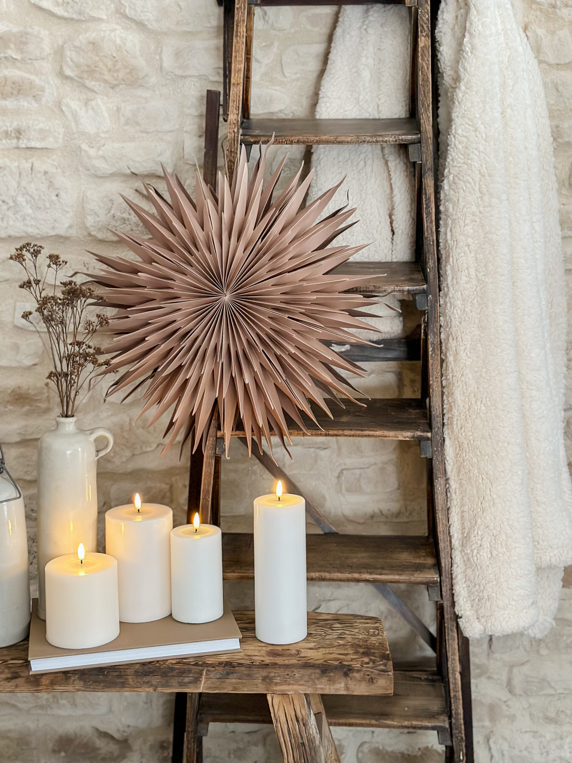 Étoile lumineuse - marron