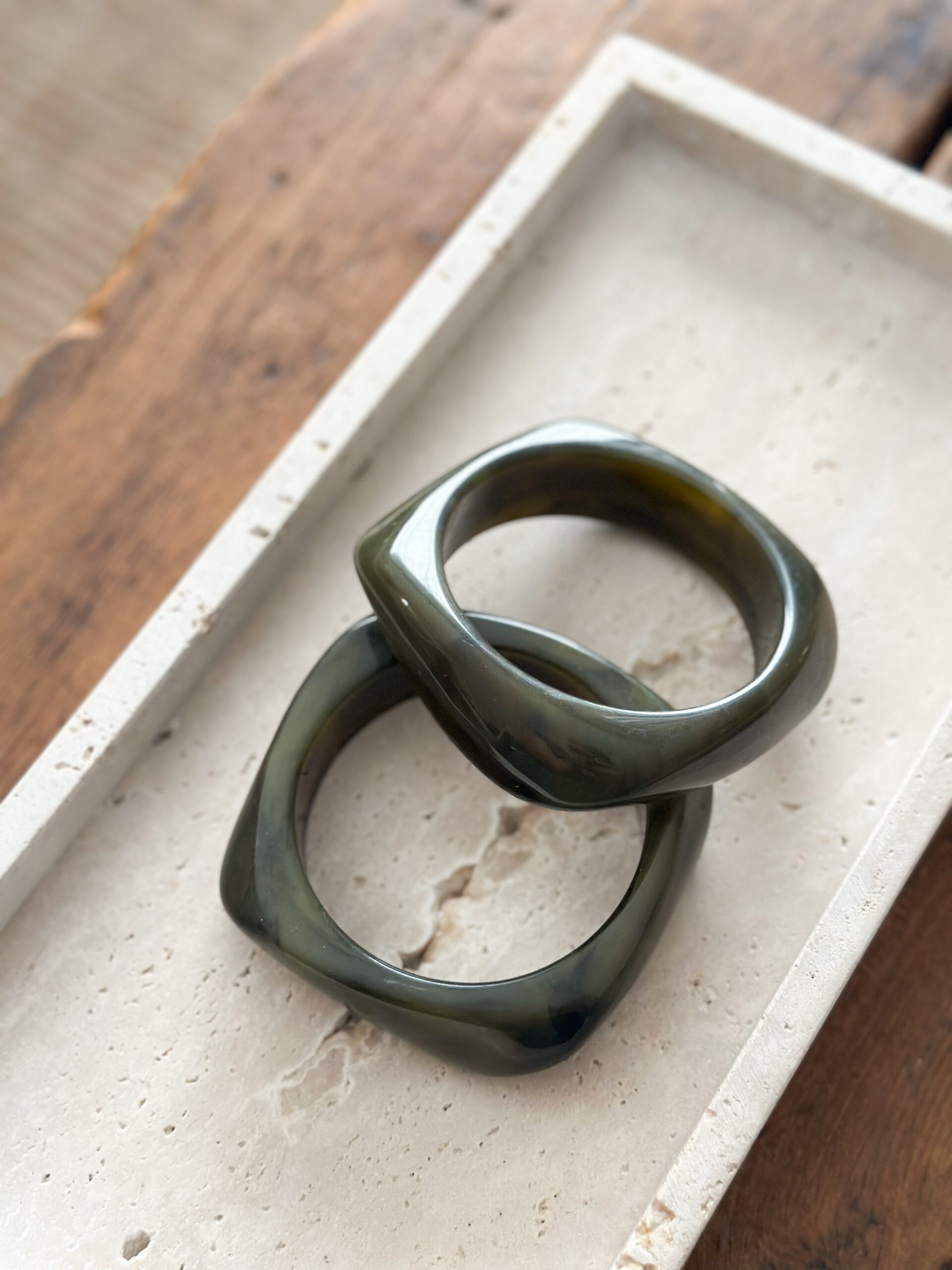 Jonc résine - kaki – Image 2