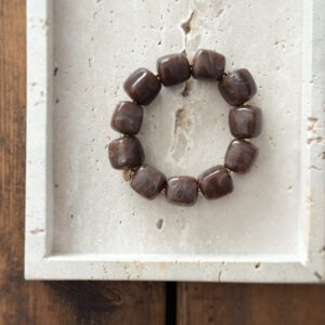 Bracelet perles - Chocolat