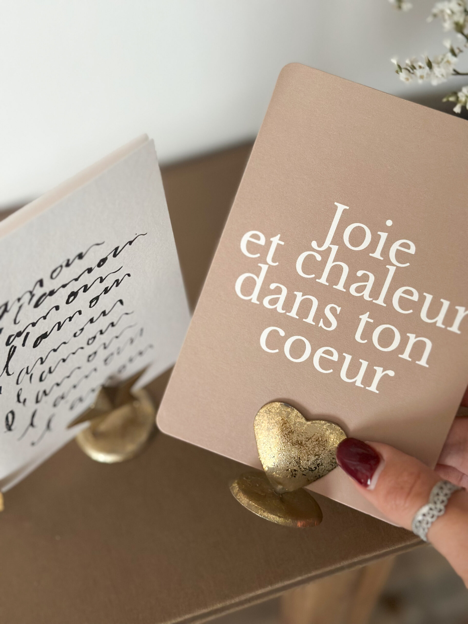 Porte nom doré - set de 4 – Image 3