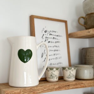 Pichet coeur - vert