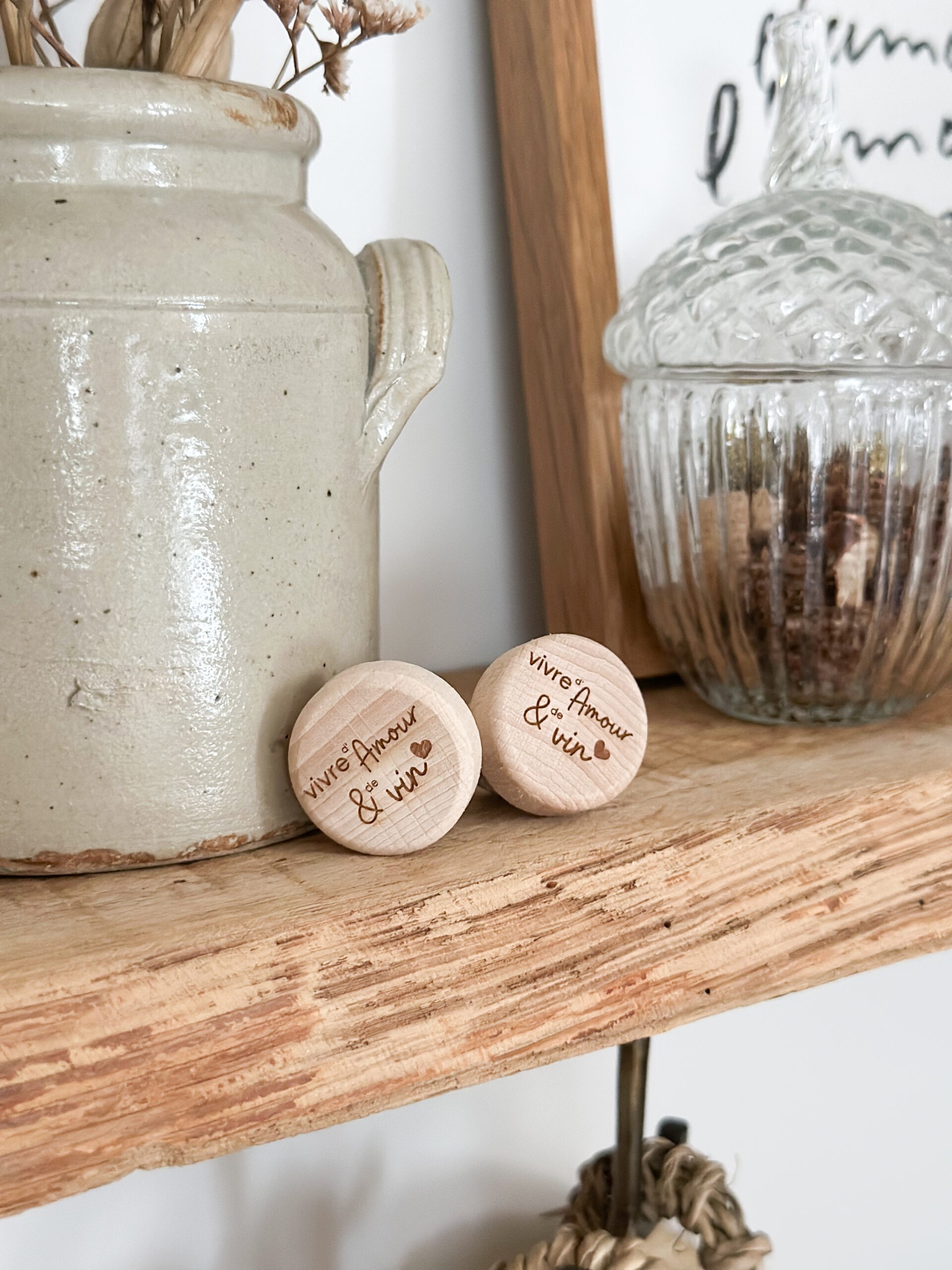 Bouchon « Vivre d’amour & de vin »