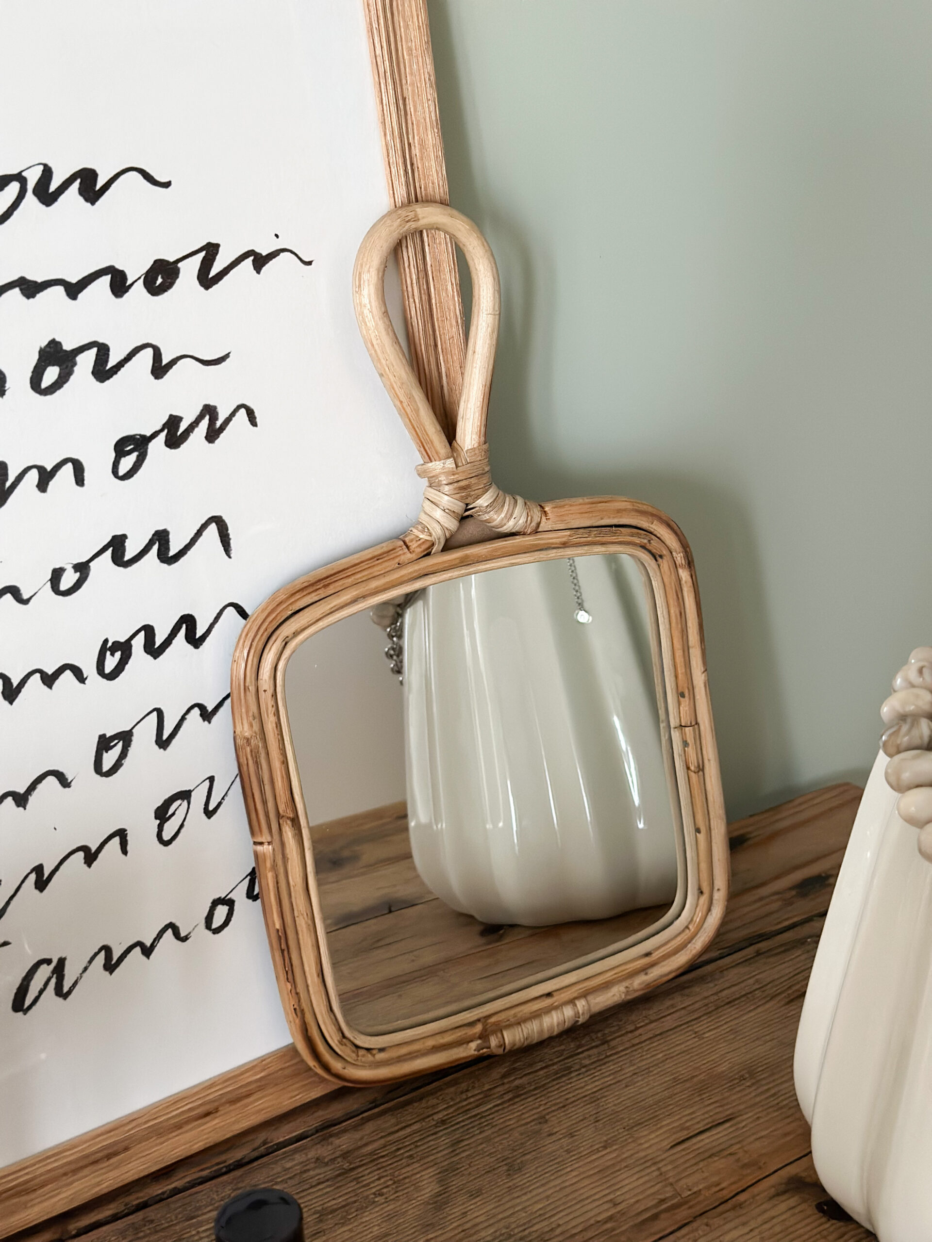 Miroir en rotin – Image 2