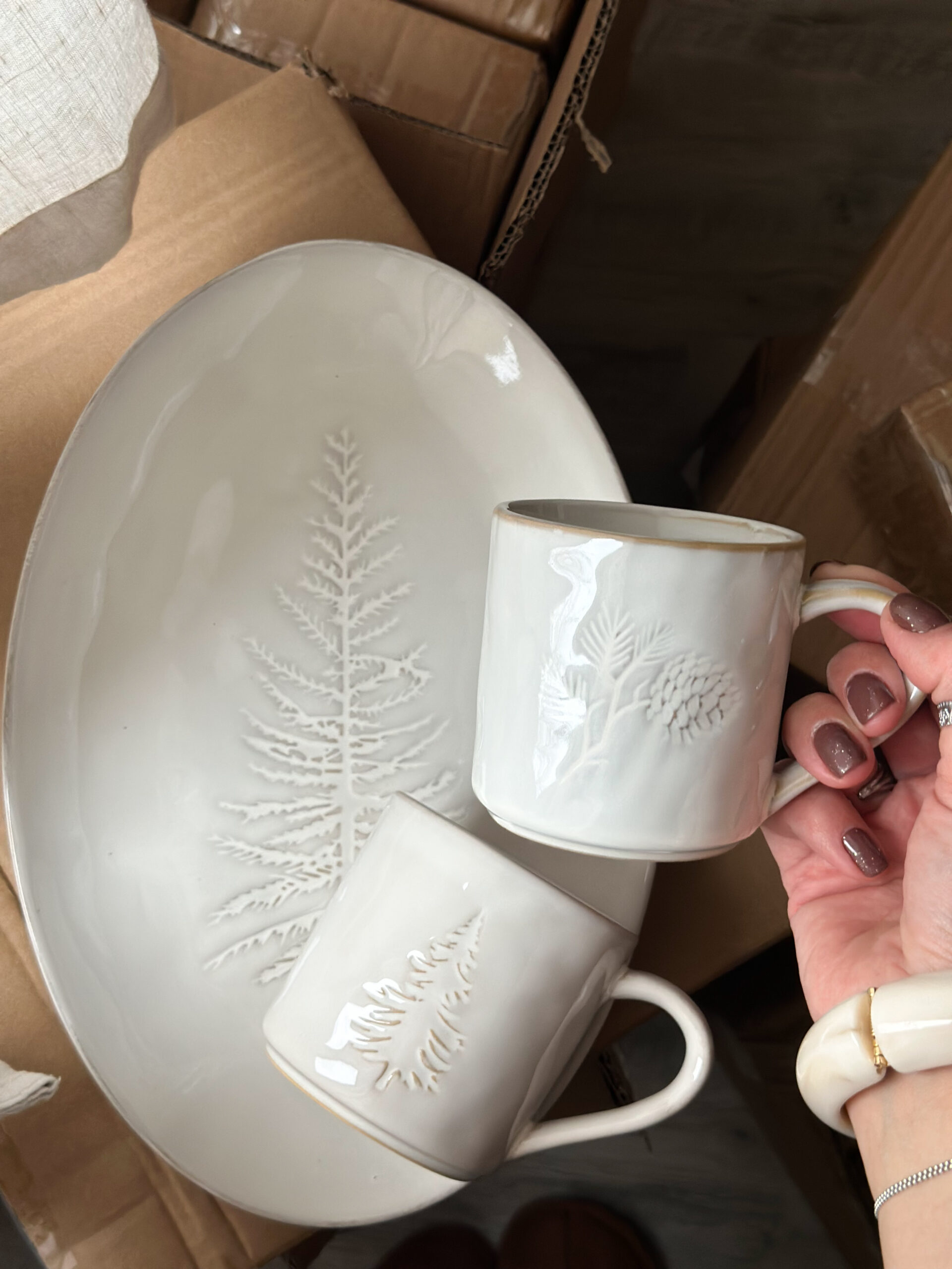 Plat de service winter - sapin – Image 2