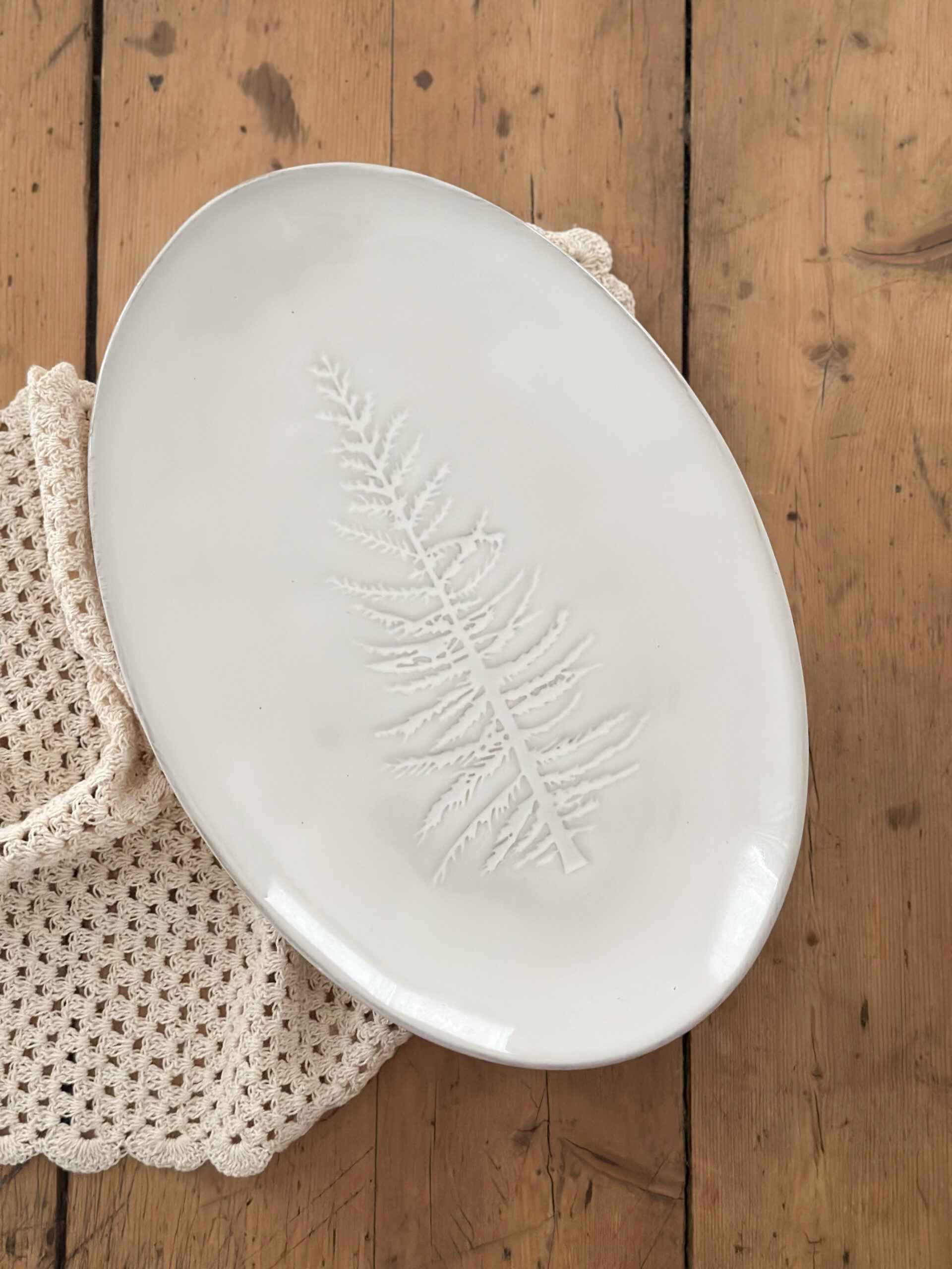 Plat de service winter - sapin