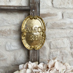Déco murale doré « Amore »