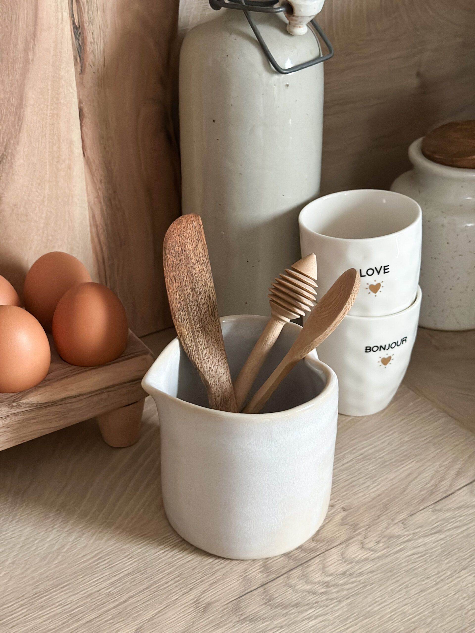 Pot cœur blanc – Image 2