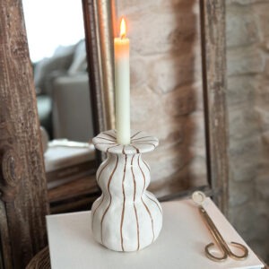 Bougeoir en grès - Dolce vita