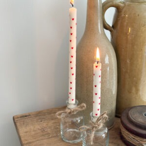 Bougeoir flacon - bougie fine