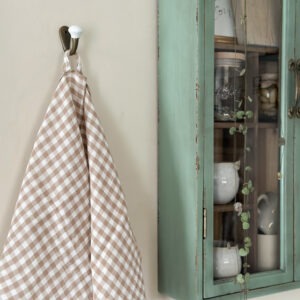 Torchon set de 2 - vichy ficelle