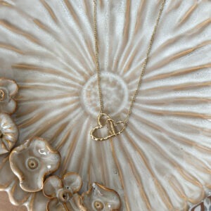 Collier - deux cœurs ajourés