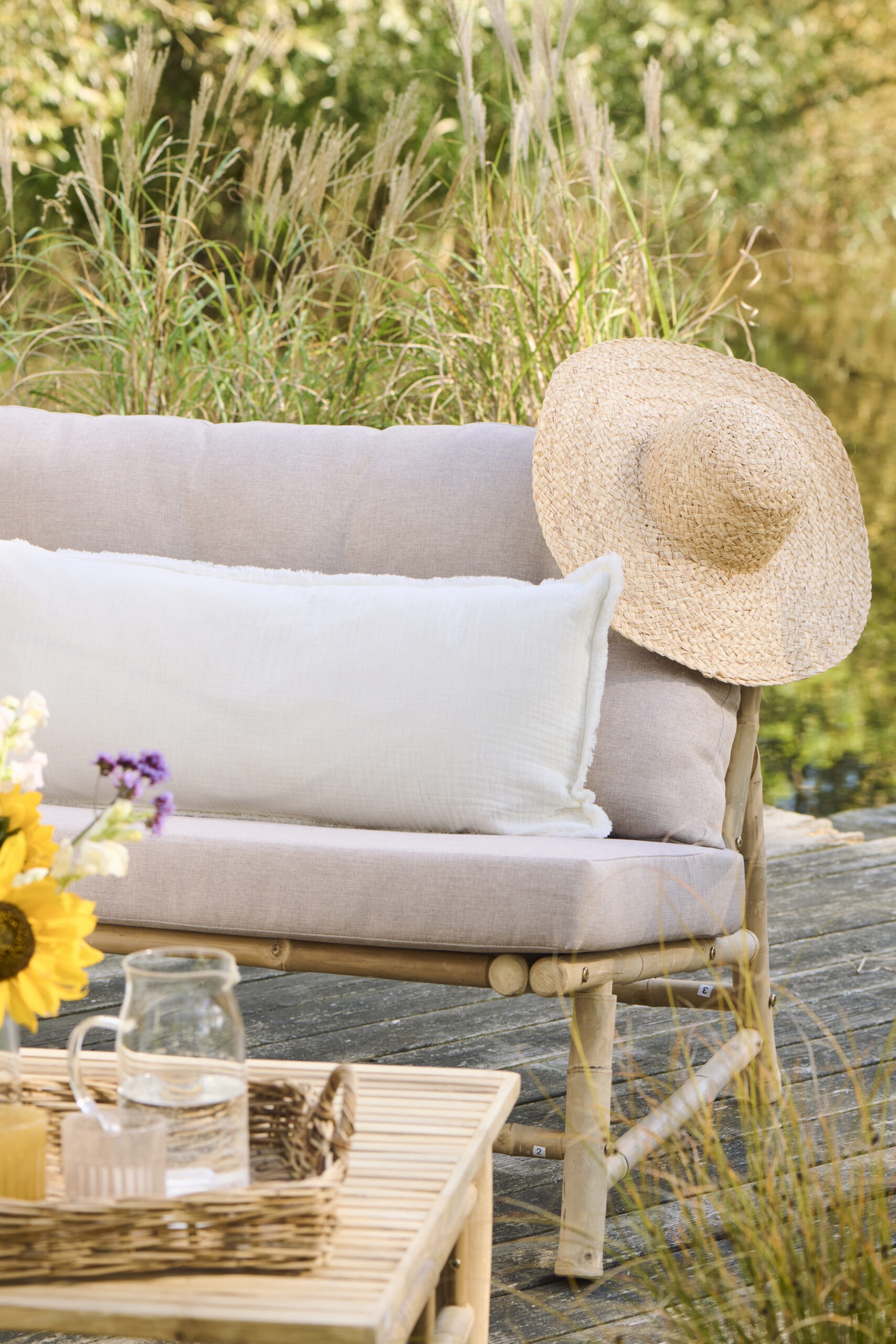 Maxi coussin gaze de coton