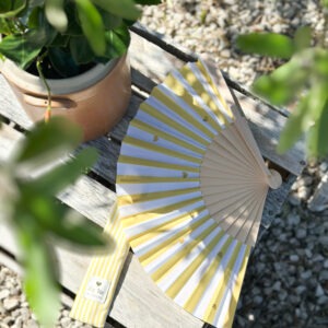 Éventail « La vie au soleil »
