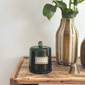 Bougie cloche botanic - thé menthe