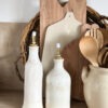 Bouteille en grès - crème