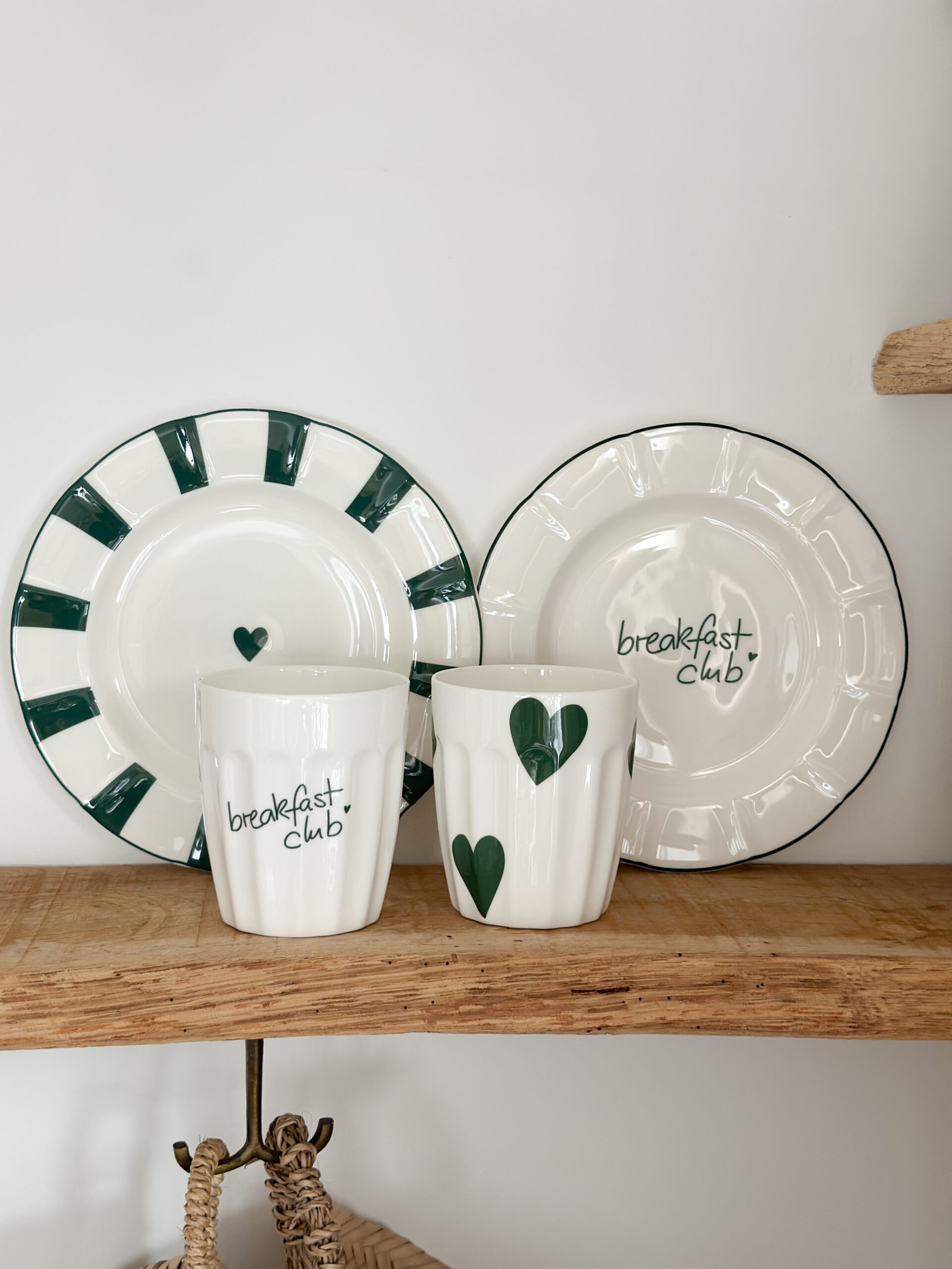 Assiette « rayée coeur » – Image 3