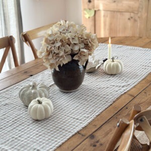 Chemin de table vichy - ficelle
