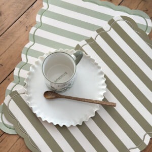 Set de table rayé - façon cuir