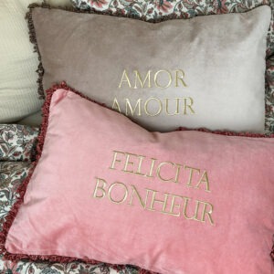 Coussin velours - Félicita & Amor
