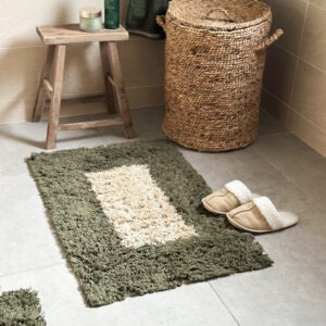 Tapis de bain coton tufté