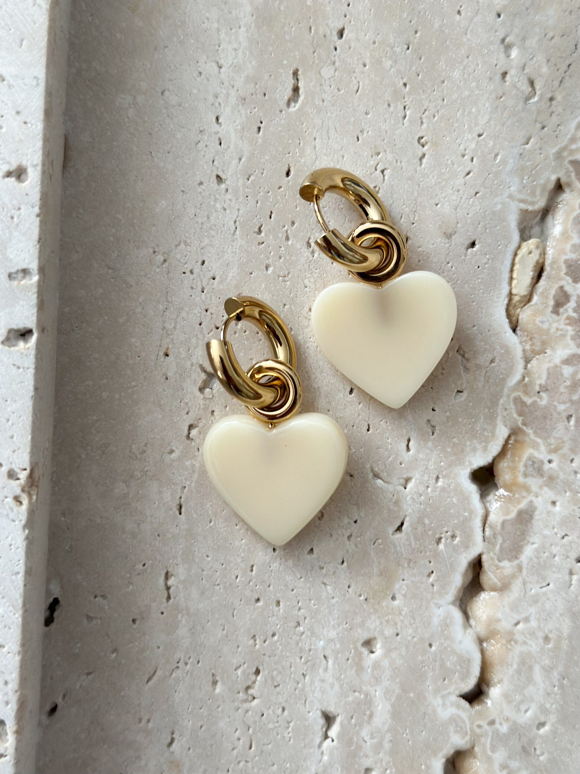 Boucle coeur - écru – Image 2