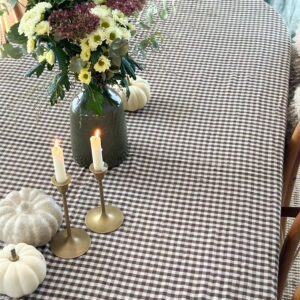 Nappe vichy - brun