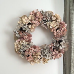 Couronne d’hortensias