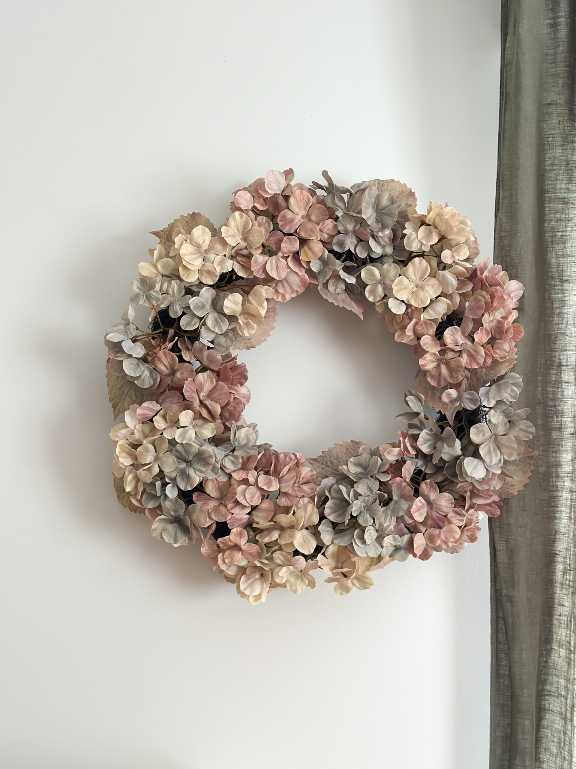 Couronne d’hortensias