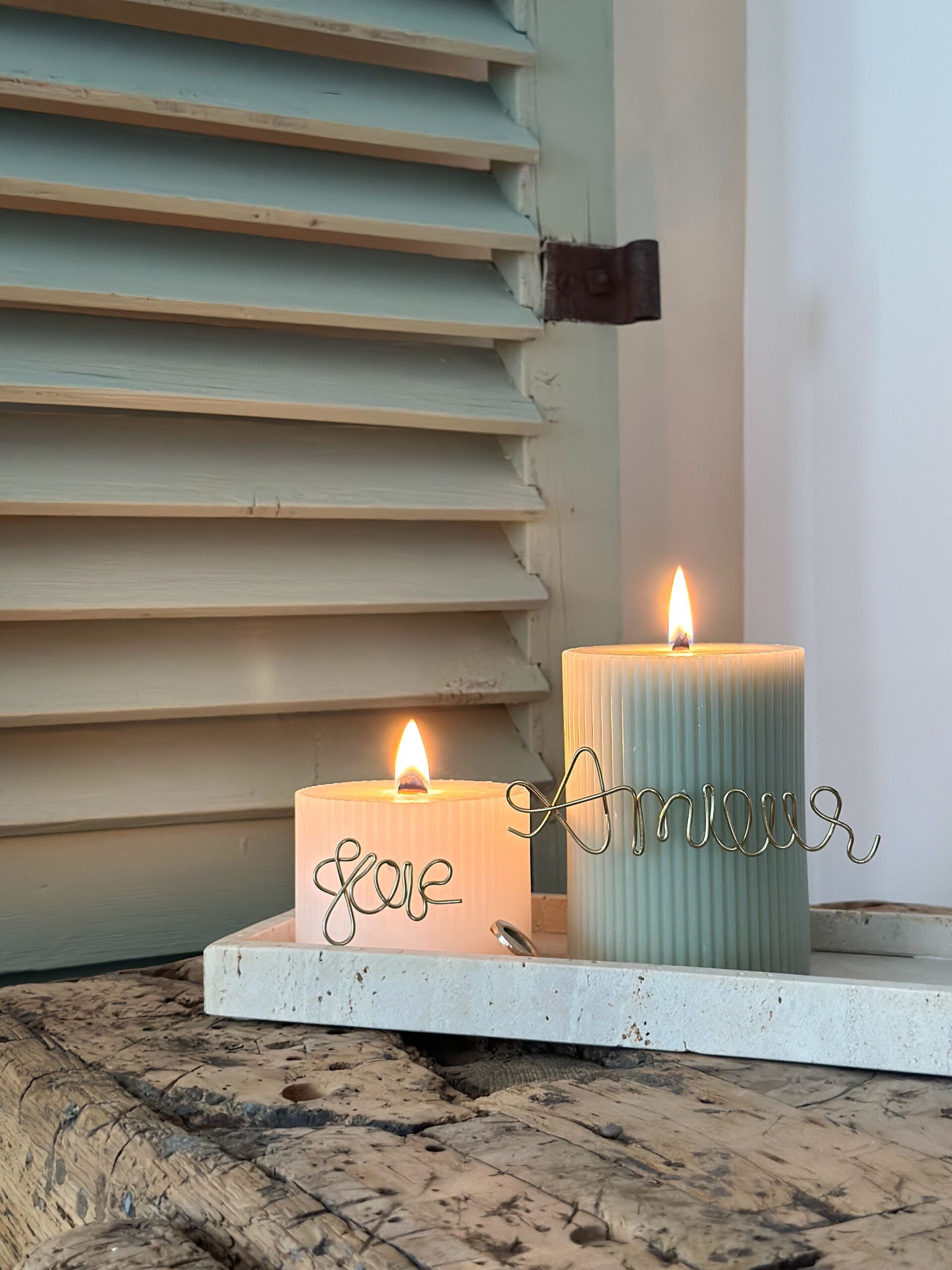 Bijoux de bougie - Joie & Amour